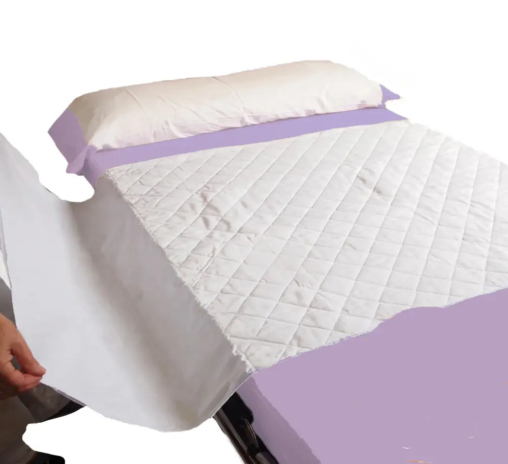 Premium de Algodón Egipcio Empapador Absorbente Eco Lavable Cama 135cm 3,15 Litros/m2