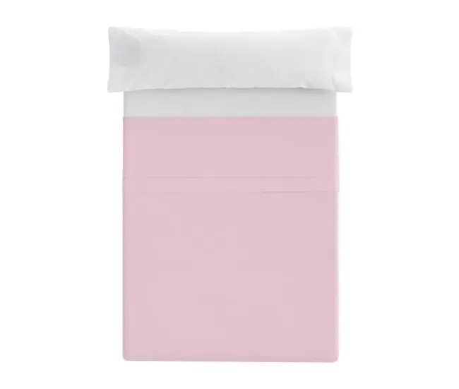 Sábana Encimera Ajustable Donegal Cama 90cm Rosa con Cremallera Ocultada