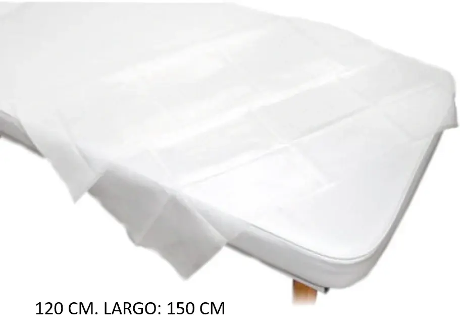 Sábanas Desechables (Cubre cuerpo para masajes). Ancho: 120 cm. Alargado: 150 cm.