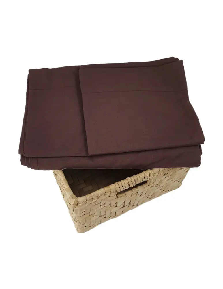 Sábanas ajustables Set de sabanas Almoda Chocolate Indivudual (plana, cajón y 1 funda)