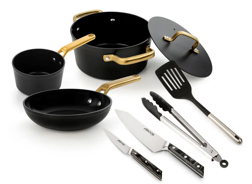 Batidora de Mano Mega Set Cocina Eclipse + Samoa Iconic Negra + Utensilios