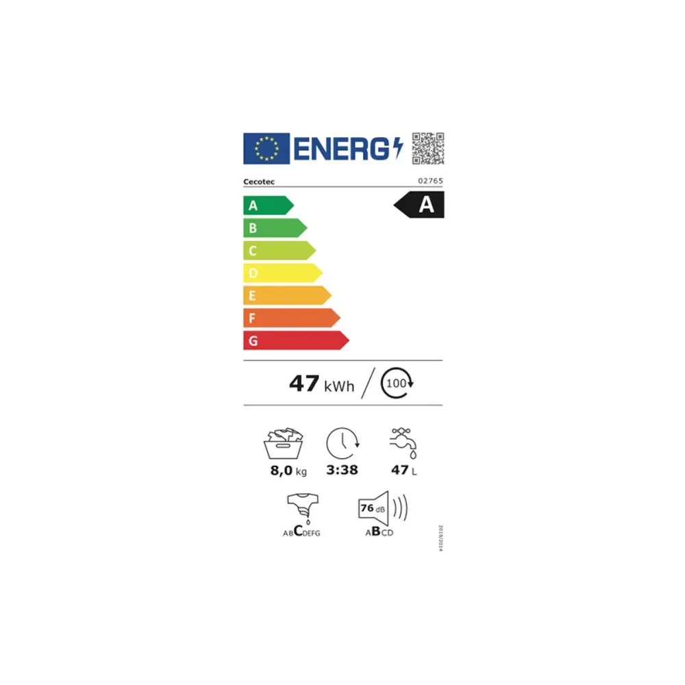 Lavadora Cecotec Bolero DressCode 8800 Inverter 8kg 1400 rpm 85 cm con Compartimentos