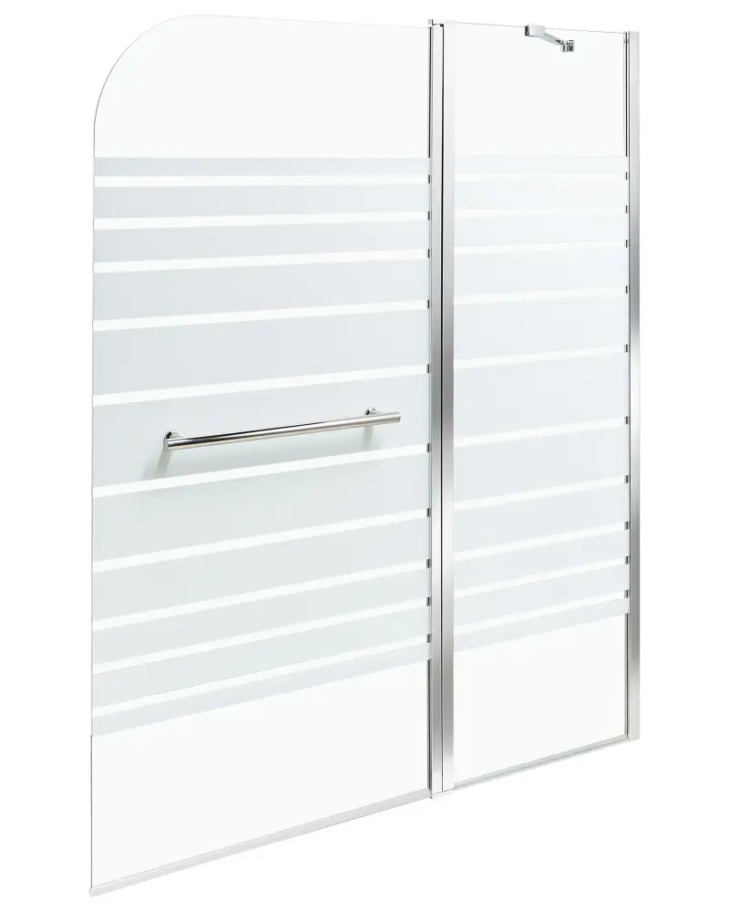 Shower Bath Screen 140 x 100 cm TUAPI Silver