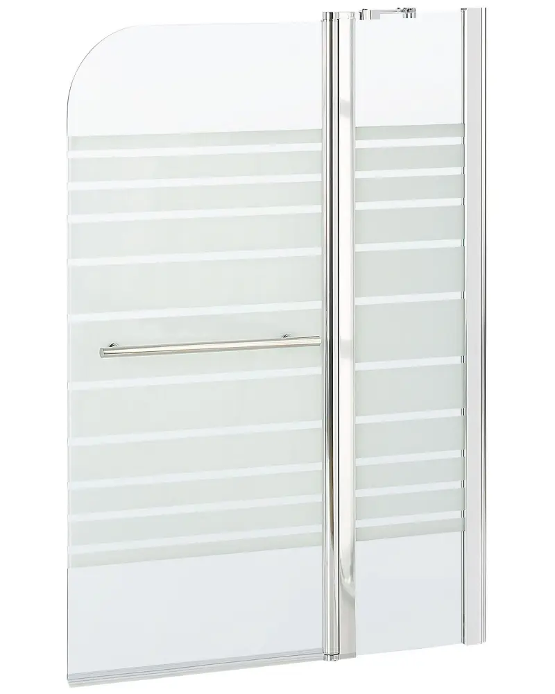 Shower Bath Screen 140 x 100 cm TUAPI II Silver