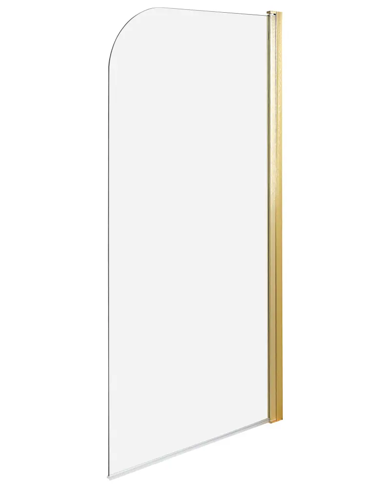 Shower Bath Screen 140 x 70 cm LAPAN Gold