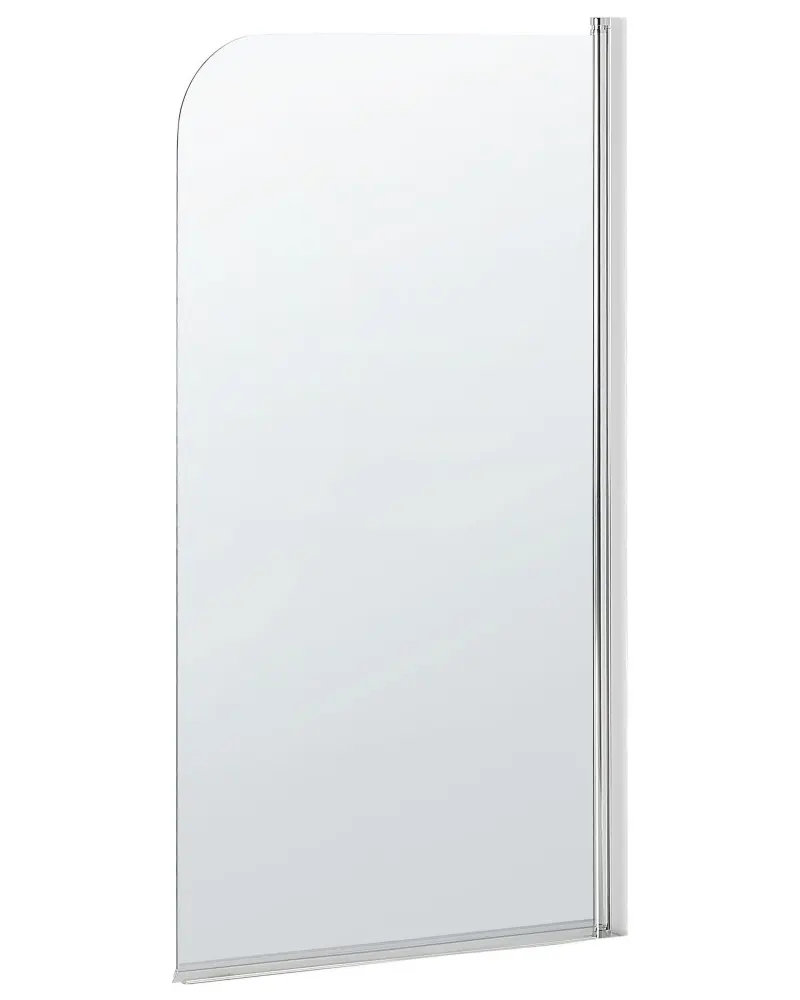 Shower Bath Screen 140 x 70 cm LAPAN II Silver