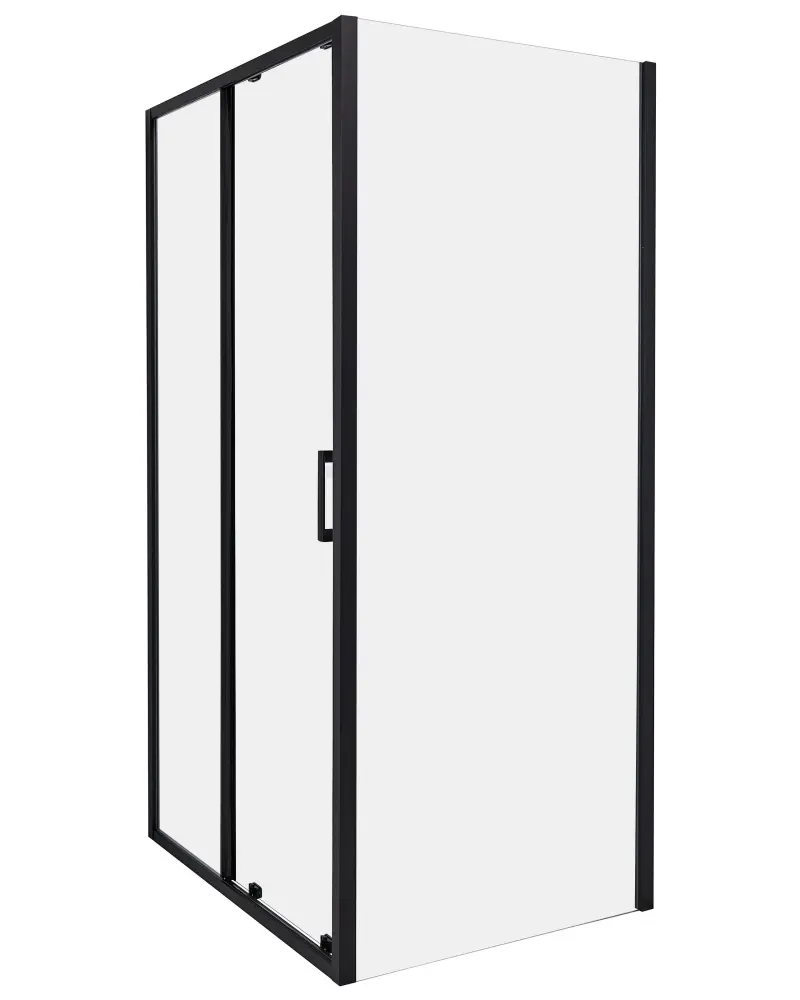 Shower Enclosure 80 x 100 x 185 cm YORO Black