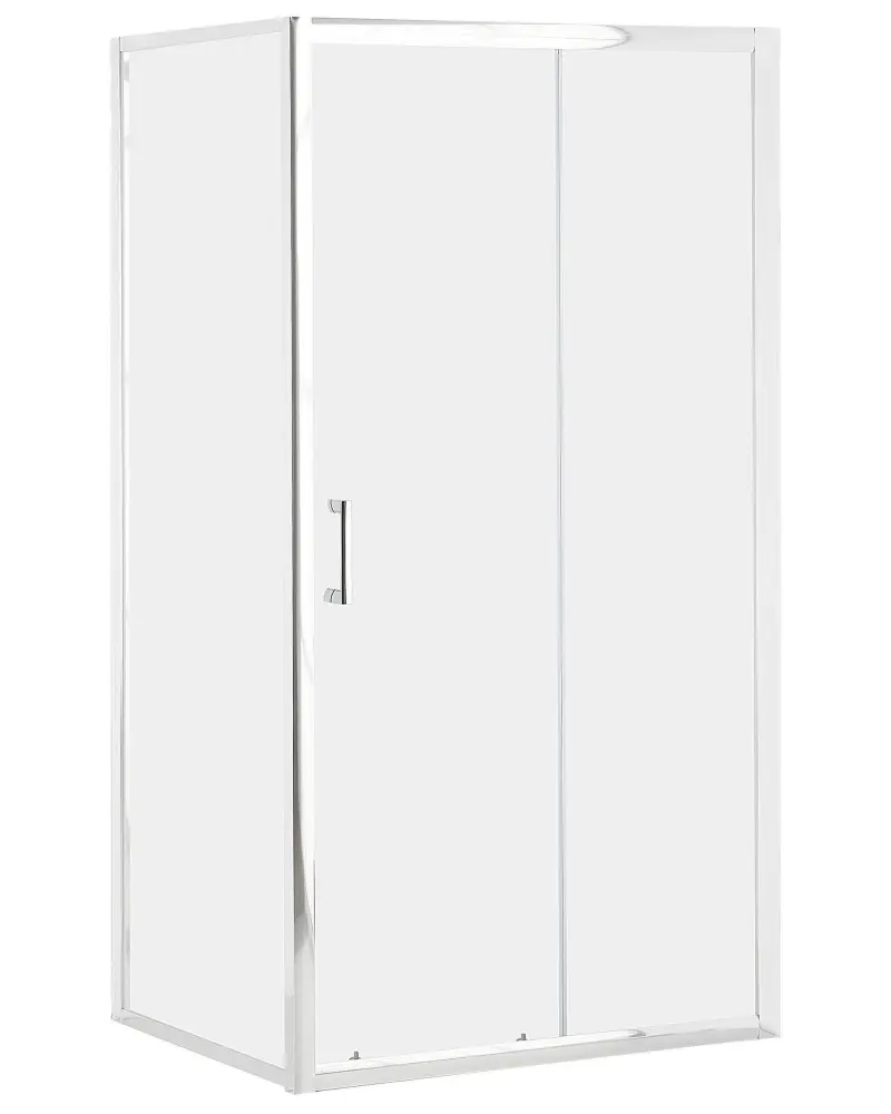 Shower Enclosure 80 x 100 x 185 cm YORO II Silver