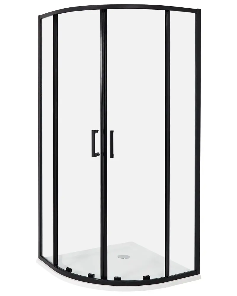 Shower Enclosure 90 x 90 x 185 cm JUKATAN Black