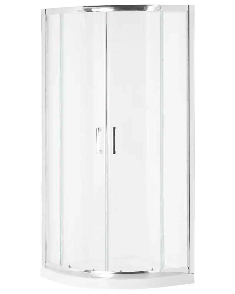 Shower Enclosure 90 x 90 x 185 cm JUKATAN II Silver