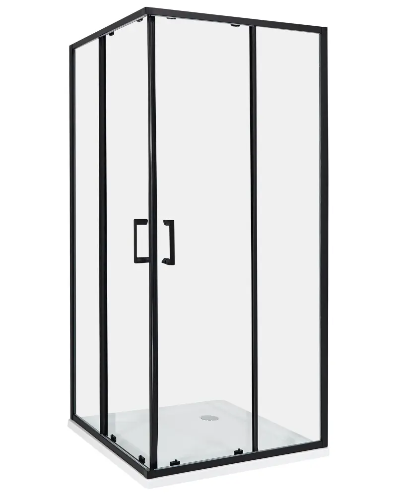 Shower Enclosure 90 x 90 x 185 cm TELA Black