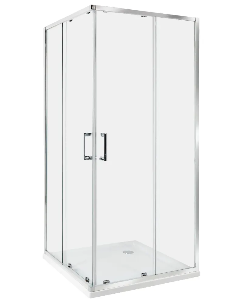 Shower Enclosure 90 x 90 x 185 cm TELA Silver