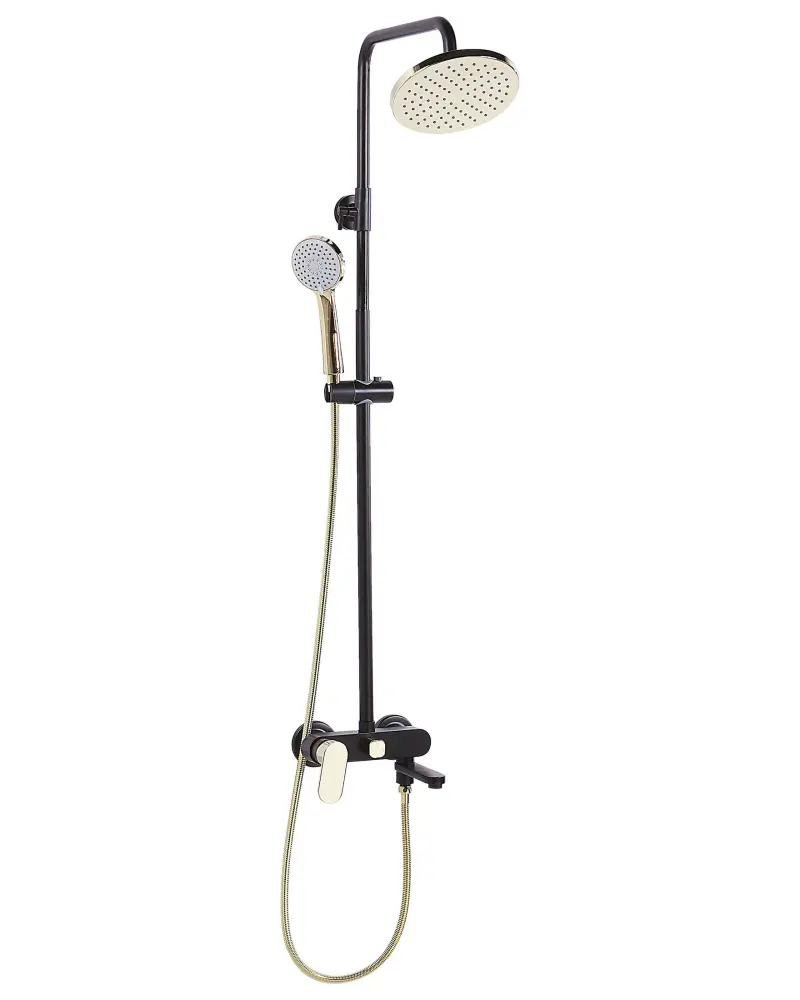Mixer Shower Set Rainshower GURARA Black-Gold