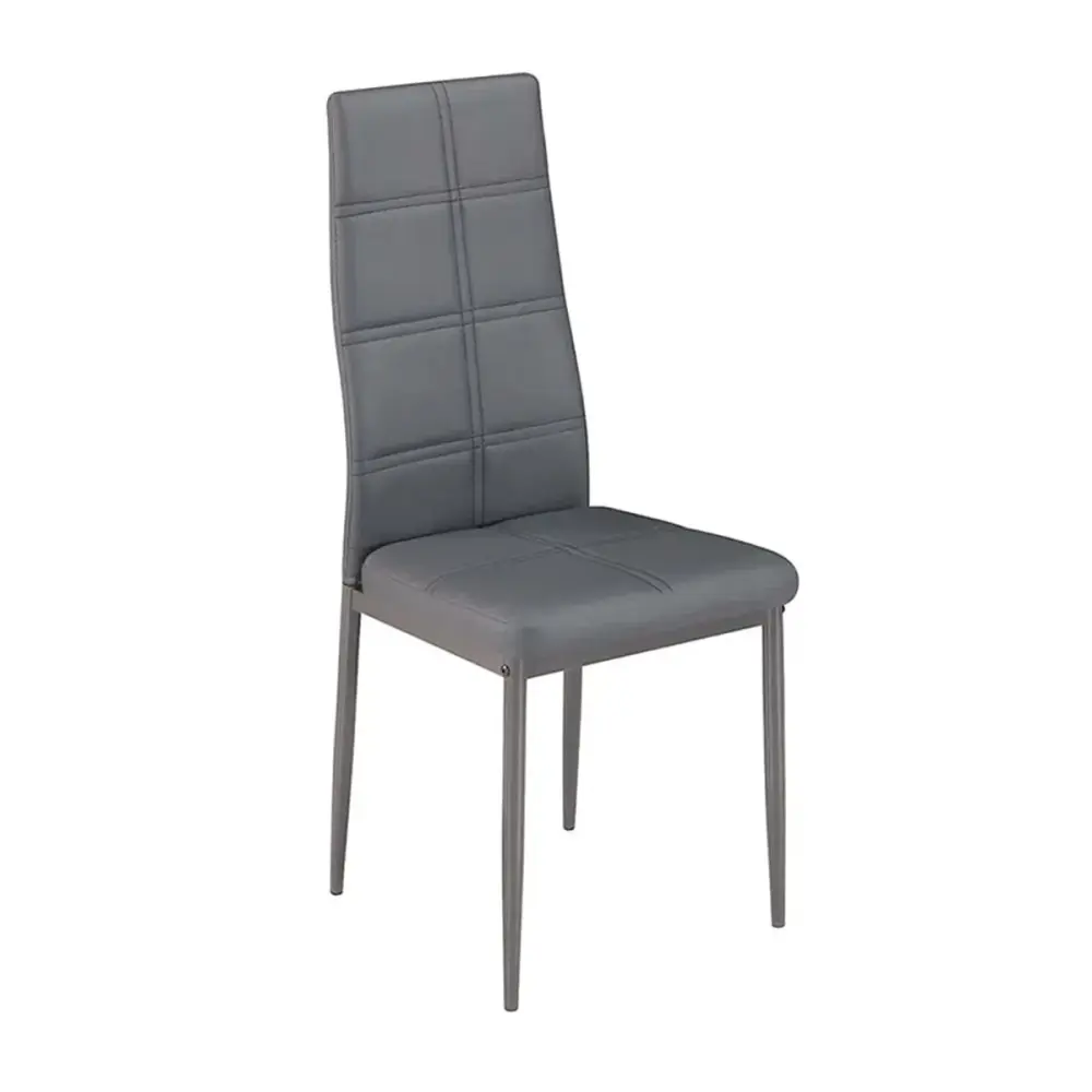 Mesa Extensible Pack de 6 sillas Axiss gris 96,6x40x39,7 cm