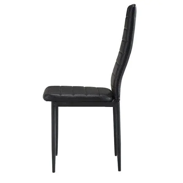 Silla comedor Cleveland negro Set de 4 Sillas