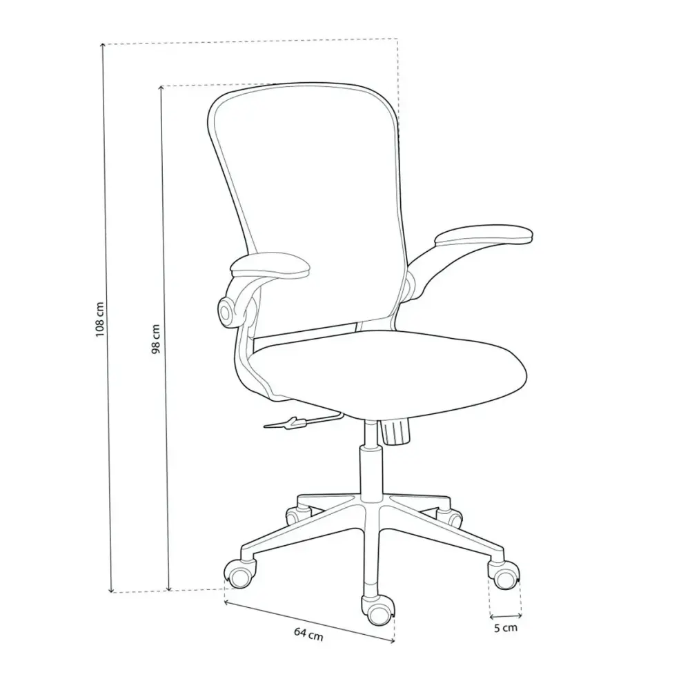 Escritorio Compacto Silla de escritorio Lexi giratoria altura regulable