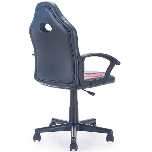 Sillón Gamer You giratorio regulable polipiel nero/rojo 65-105x60x60 cm
