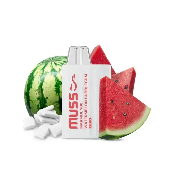 Muss Mármol 700 Puffs Watermelon Bubblebum Sin Nicotina