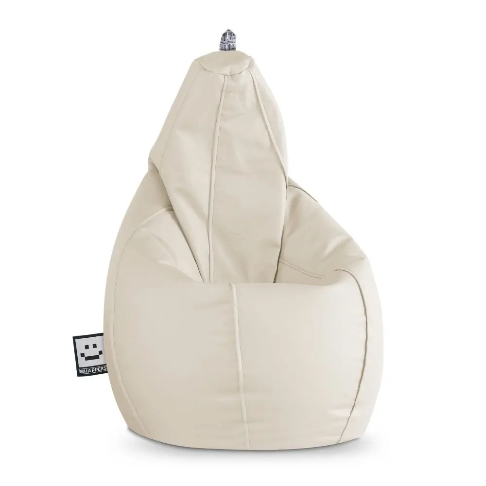 Puff pera polipiel exterior natural happers xl