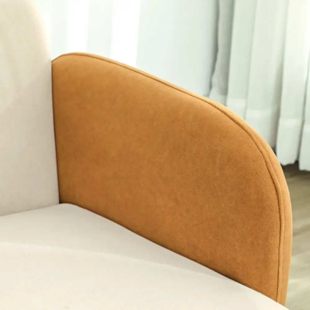 Butaca Club Homcom con reposabrazos hueso 82x72x87 cm