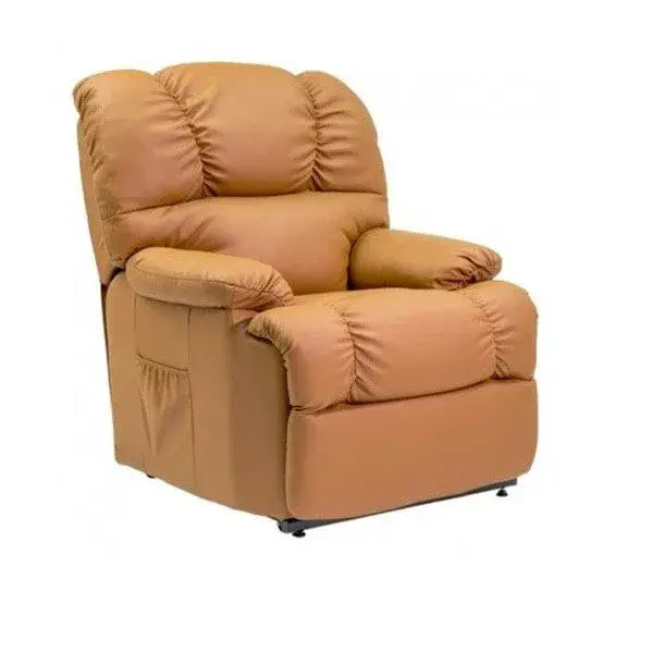 Sillón levantapersonas masaje calor lumbar camel con Garantí del Fabricante