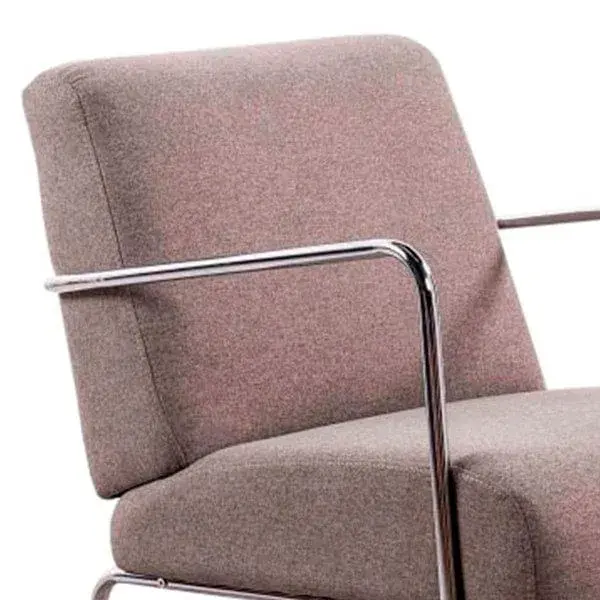 Butaca Lobby tapizado Elegance moka de Diseño Italiano