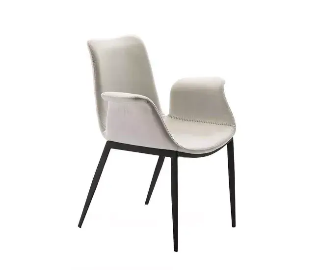 Sofá Cama sillon comedor textil color blanco serie sowa 67cm