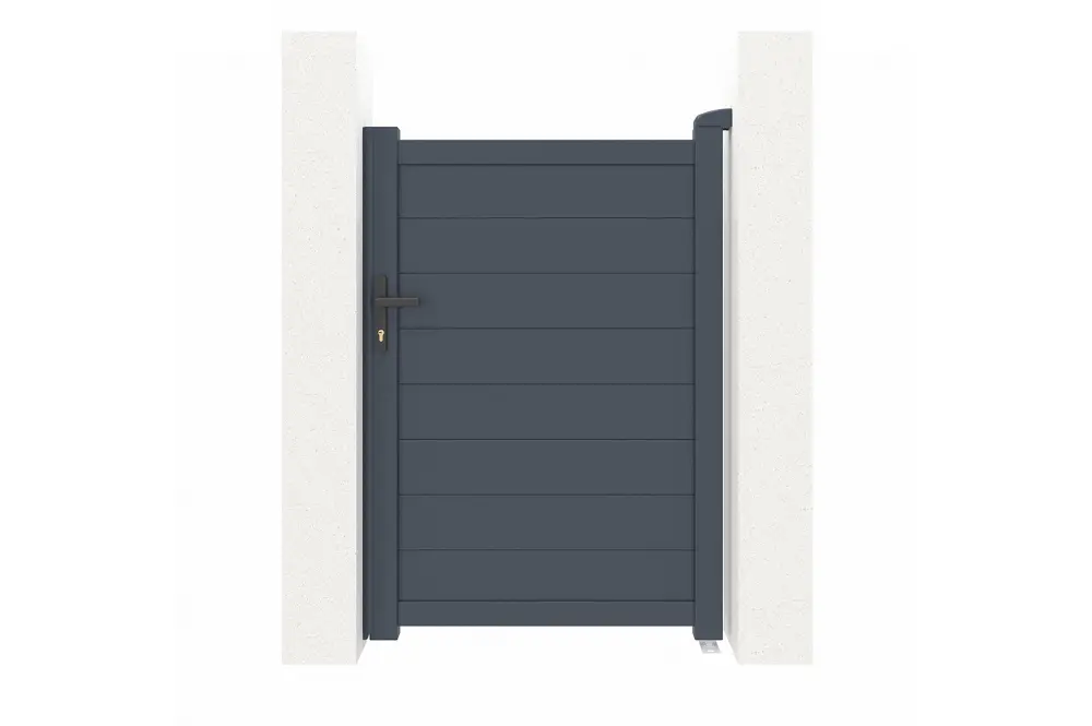 Puerta peatonal gris eiger 1m h.140cm