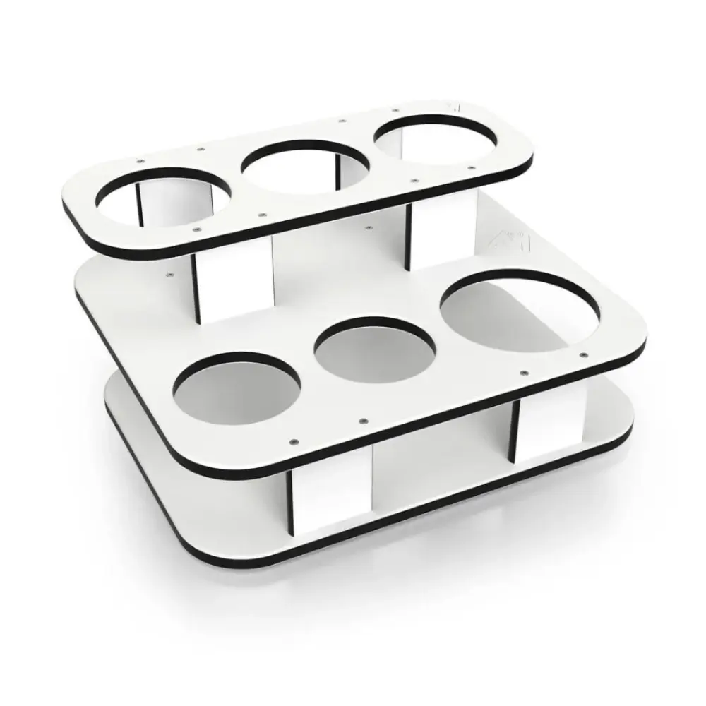 MAGMA Square Doble Stack Side Caddy Party Table