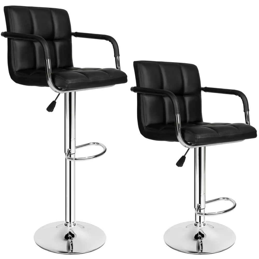 Mueble para Licores 2 - 2 taburetes de bar, negro