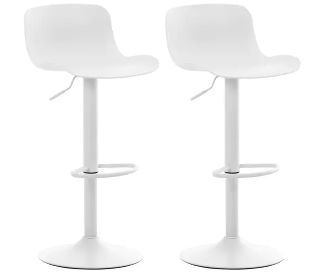 Set 2 Taburetes De Bar Almada 44x45x81 cm con Encimera Resistente