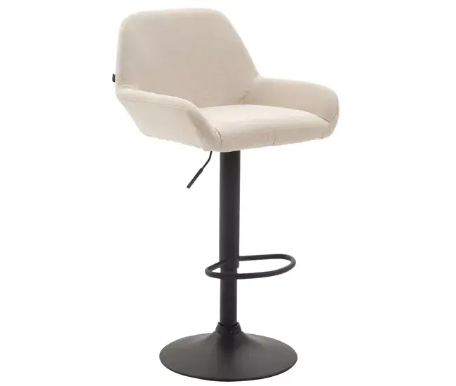 Taburete De Bar Braga En Tela 52x51x89-109 cm con Almacenamiento para Copas