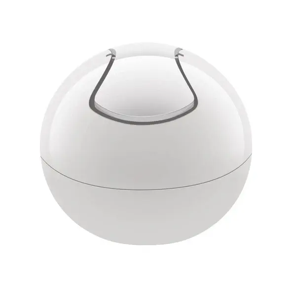 Cubo de basura de 1L con tapa basculante removible modelo Bowl - Blanco Total para Interior y Exterior
