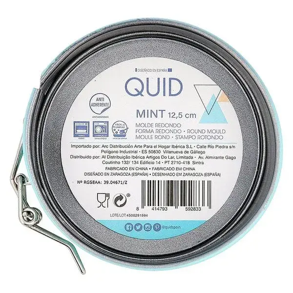 Cortador de Galletas Molde para Reposterí Quid Mint Acero inoxidable (12,5 cm)