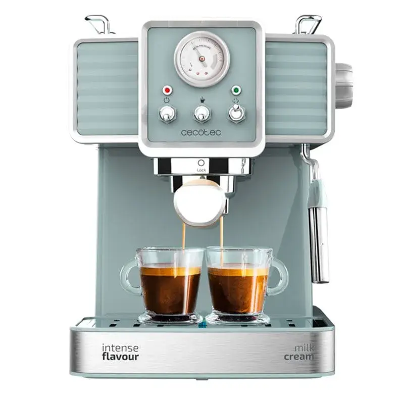 Batidora de Mano Cafetera express Cecotec Power Espresso 20 Tradizionale 1350W azulado