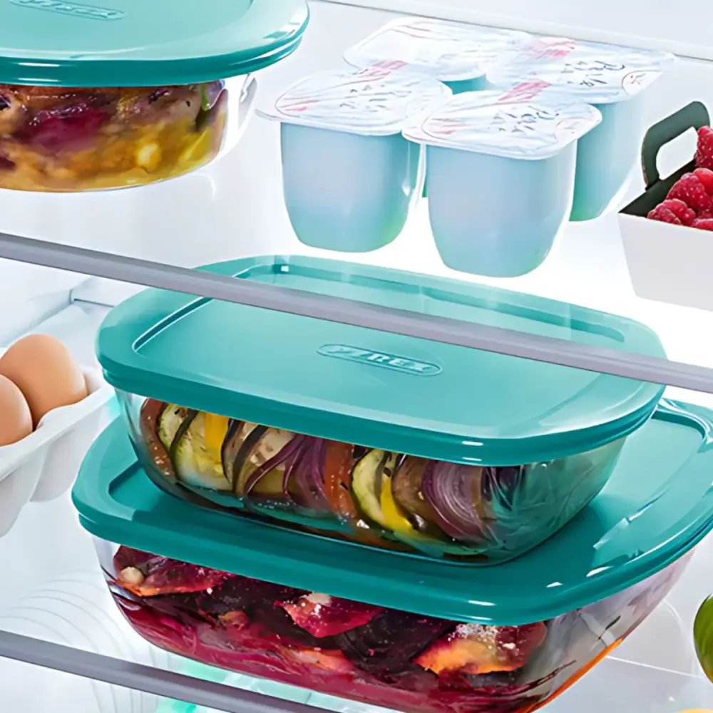 Recipiente Cook&Store PX Pyrex 4,5L con tapa verde 7,4x41x27,5 cm