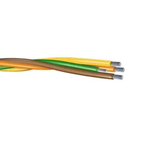 250' 250-3C #2 Ground De aluminio XHHW-2 XLPE Plex Cable BOY 600/1000V