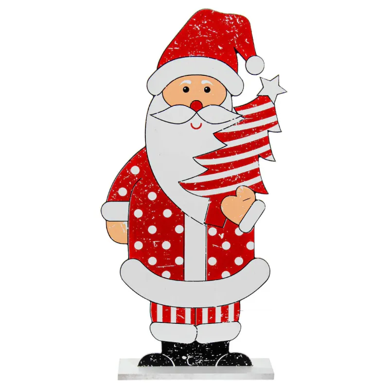 Art.5308 Personaje Retro Color 50x25x6.5cm 1pz Santa