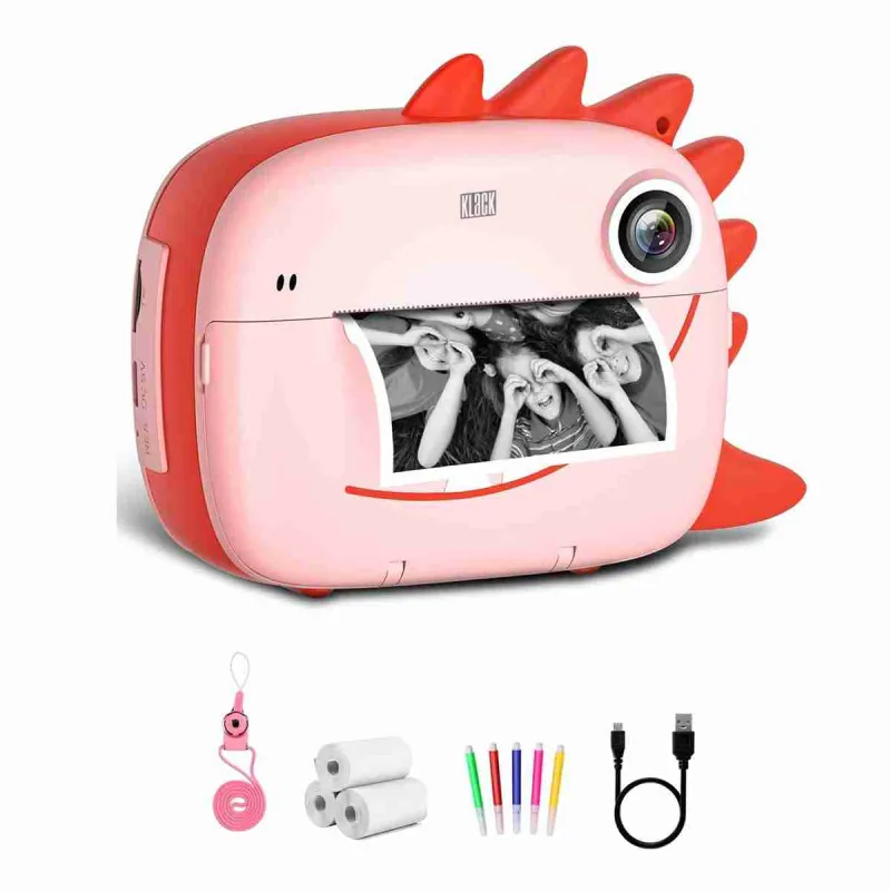 Cámara instantánea de impresión Almalux® para niños de 3 12 ños - pantalla de 2 pulgadas - cámara de video HD de 12...