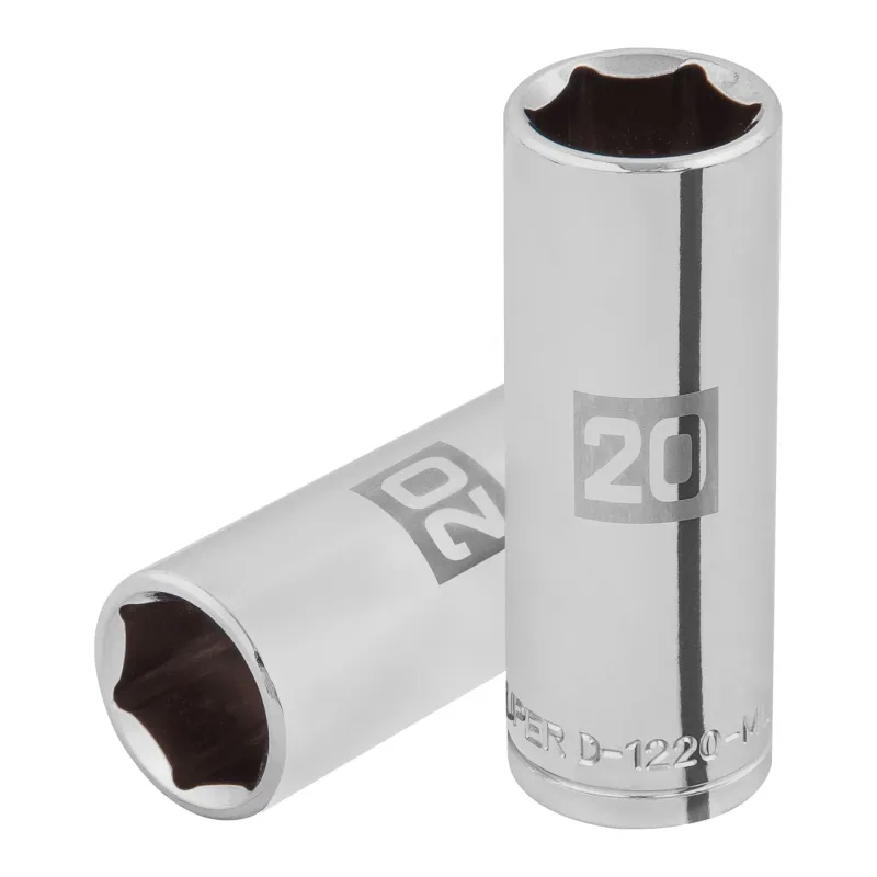 DADO PROLONGADO DE 20 MM, 6 PUNTAS, CUADRO 1/2', TRUPER