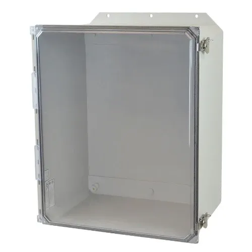 20 Inch Height Twist Padlocking Wall Mount Vidrio textil Enclosure Clear Covers AMU2060CCTF