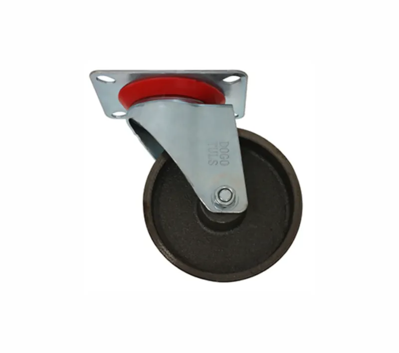 Rodaja de Fierro Giratoria con Placa 2", Dogotuls ZF5013