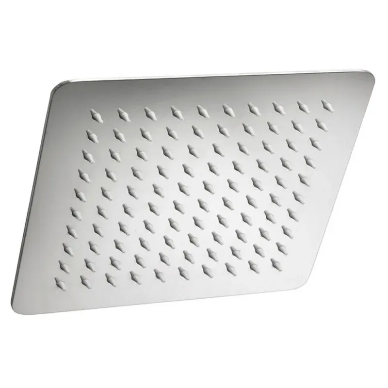 Soffione de ducha cuadrado antical 20x20 acero inoxidable pulido espejo