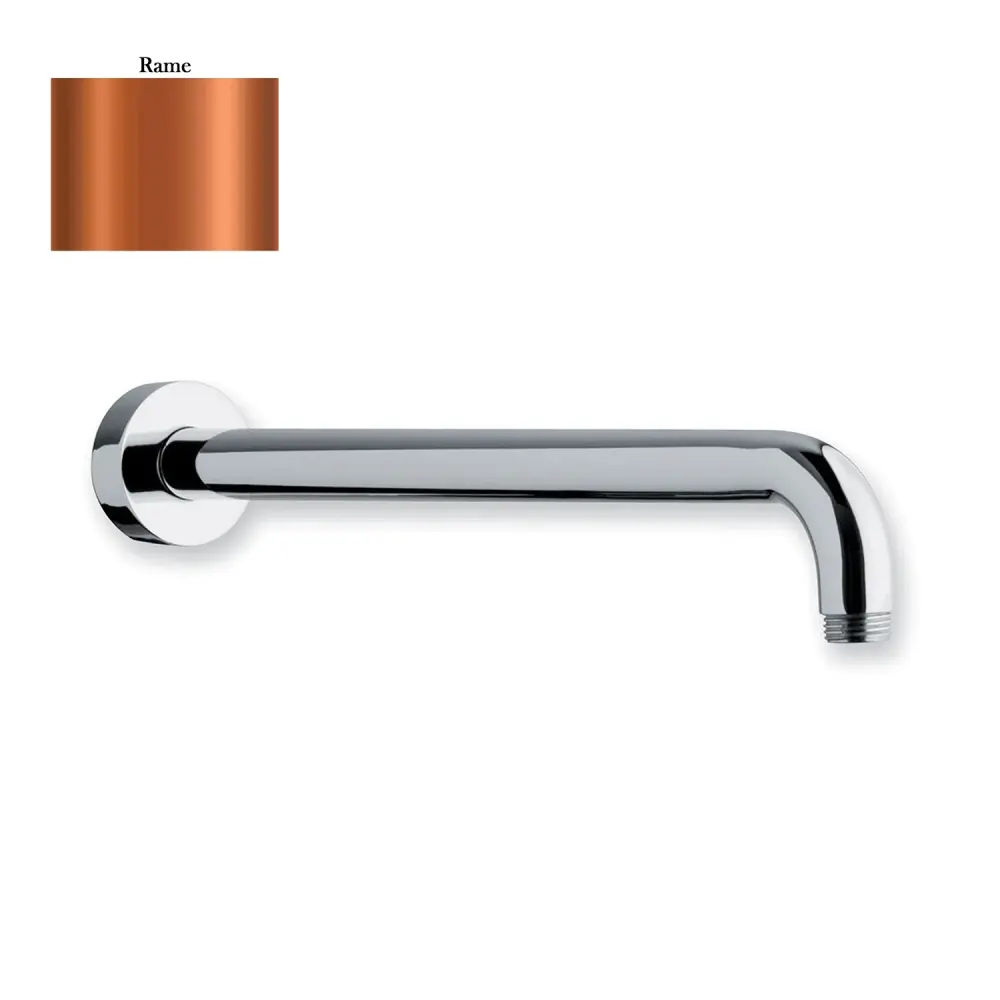 Braccio doccia lusso tondo ottone lunghezza 300mm rame