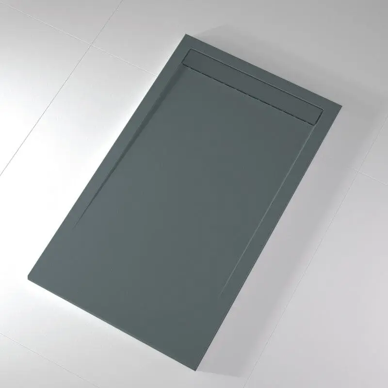 Plato de ducha pizarra clever antracita 80x80 cm (Certificado de Calidad)