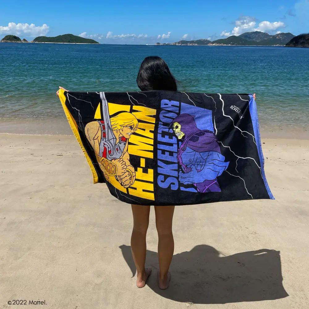 Algodón Egipcio Premium Toalla de playa de He-Man y Skeletor