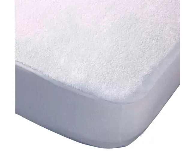 Protector De Colchón Rizo De Algodón Gomera Impermeable Blanco Donegal Collections Cama de 90 | Envío Rápido y Gratis