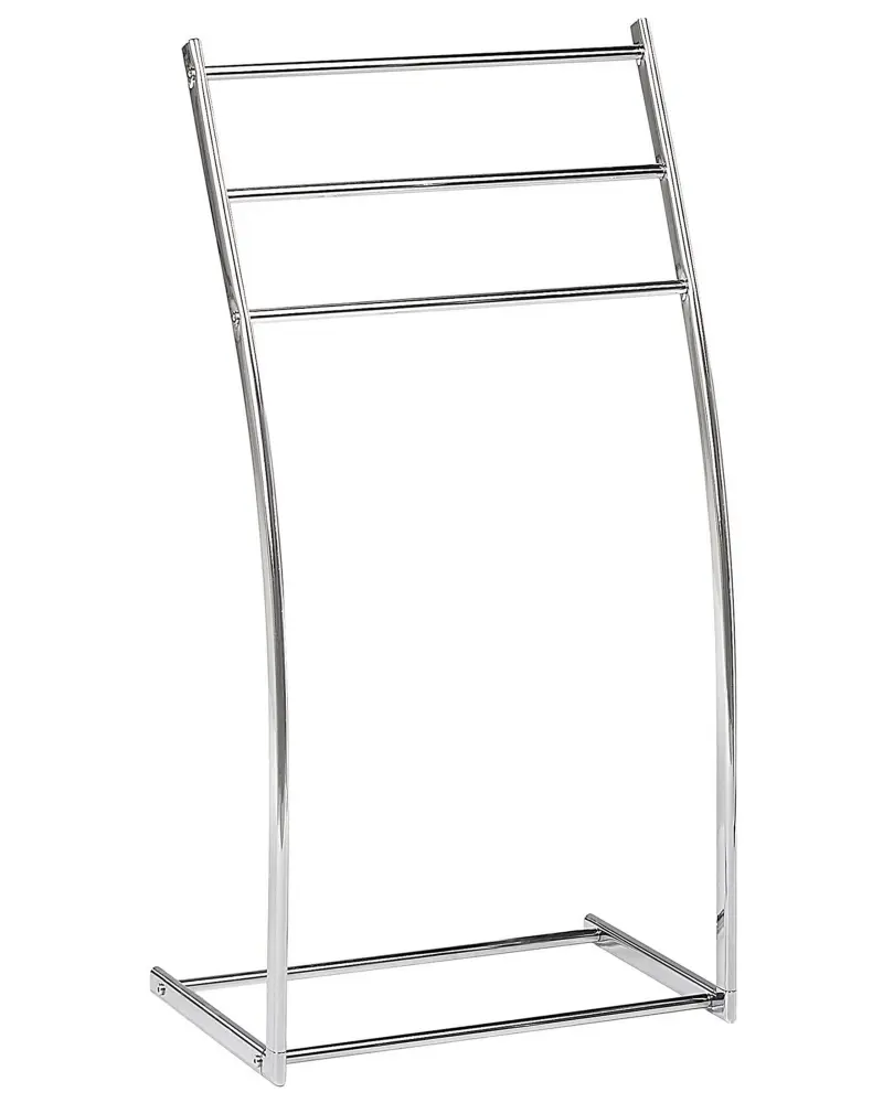 Towel Stand 44 x 86 cm Silver AMBIL