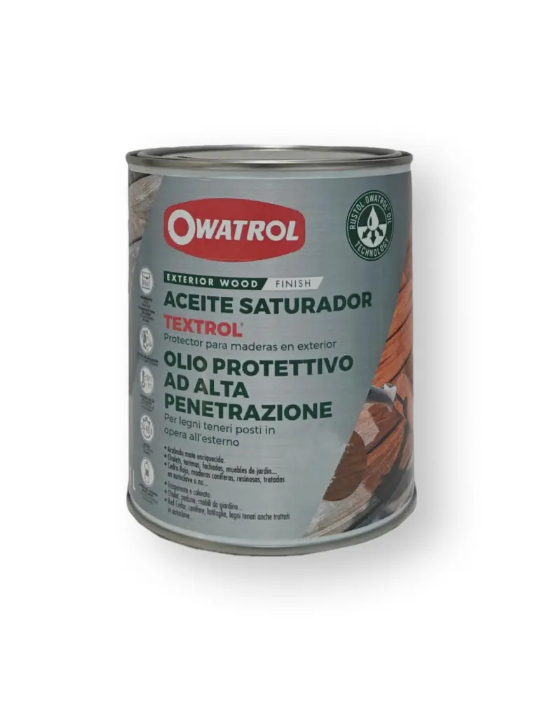 Aceite saturador textrol incoloro 1 lt Owatrol