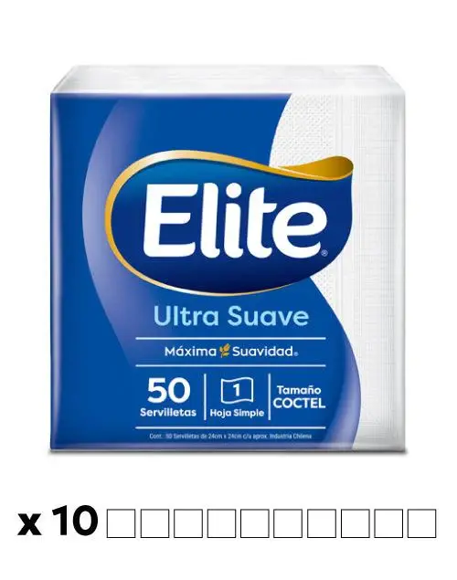 Elite Servilleta cóctel 10 x 50 unid